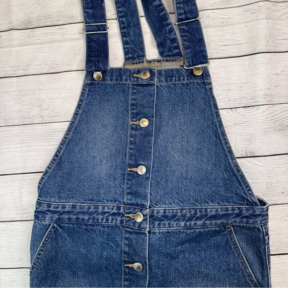 Lowrys Farm NEW Denim Overall Button Front Dress / Skirt Size Medium - Picture 4 of 8